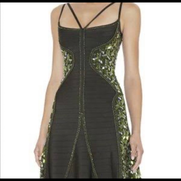 Herve leger dress size XS fit S/M - Picture 5 of 6